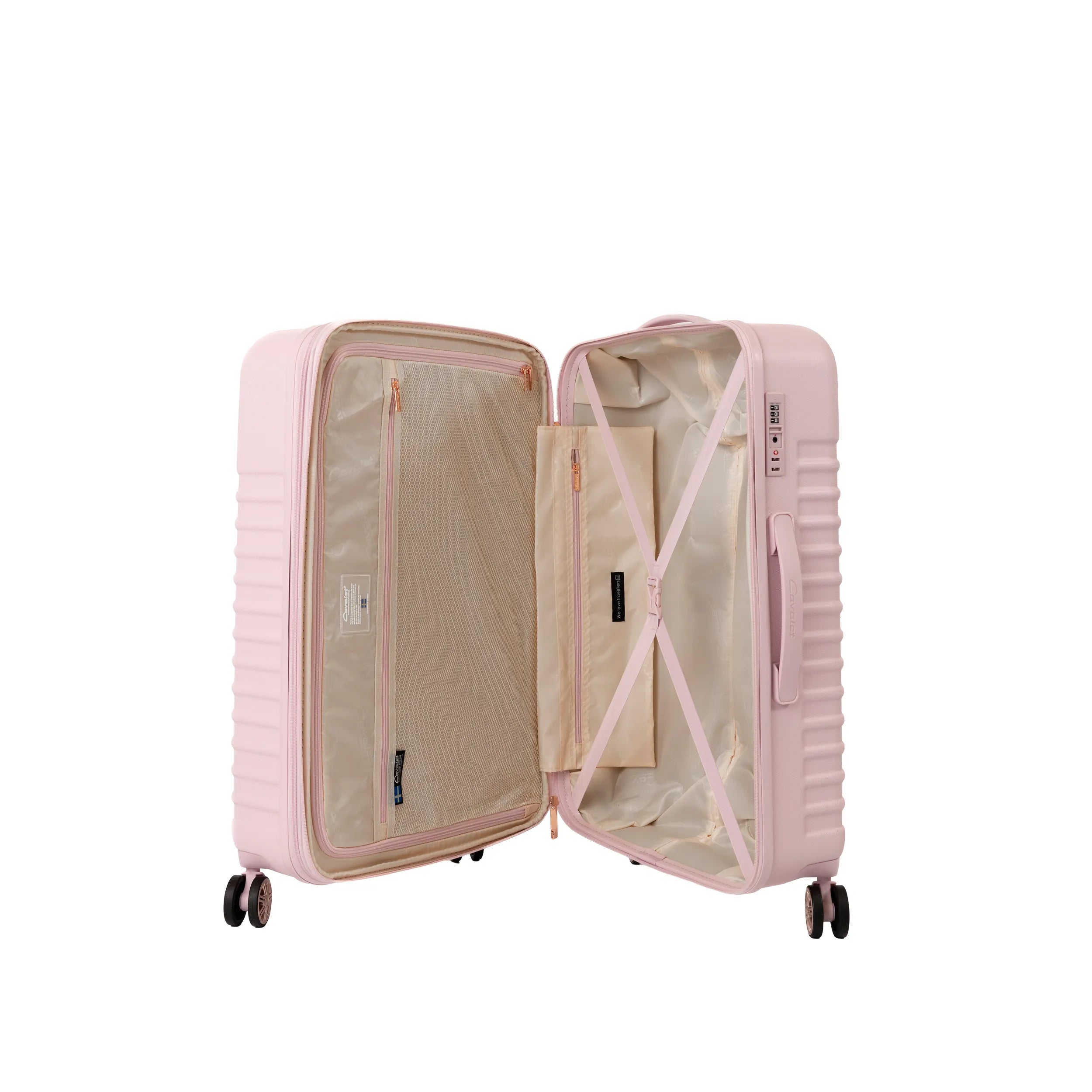 Cavalet Pasadena Resväska 3 Set, Rosa