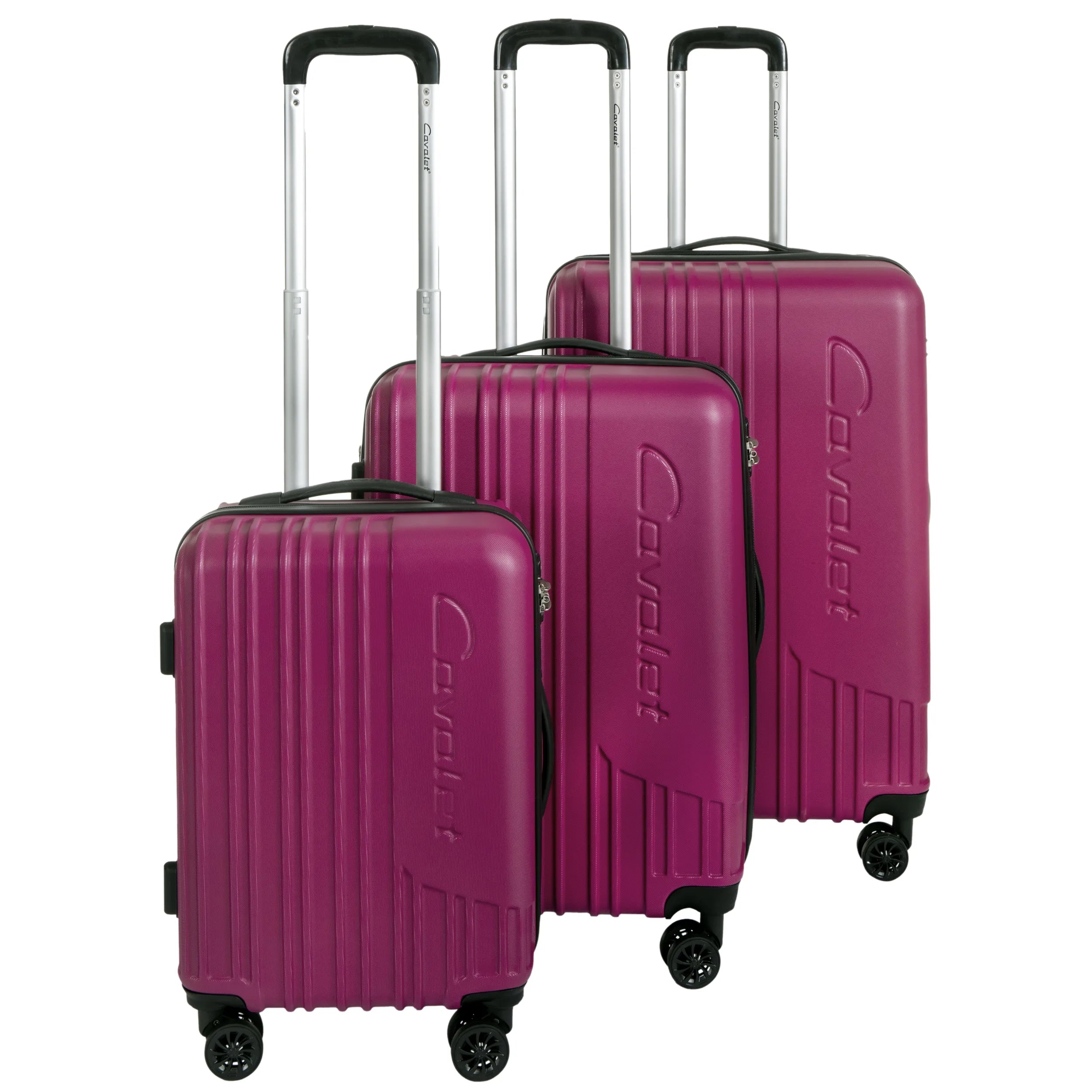 Cavalet Malibu Resväska 3-set, Ljusrosa