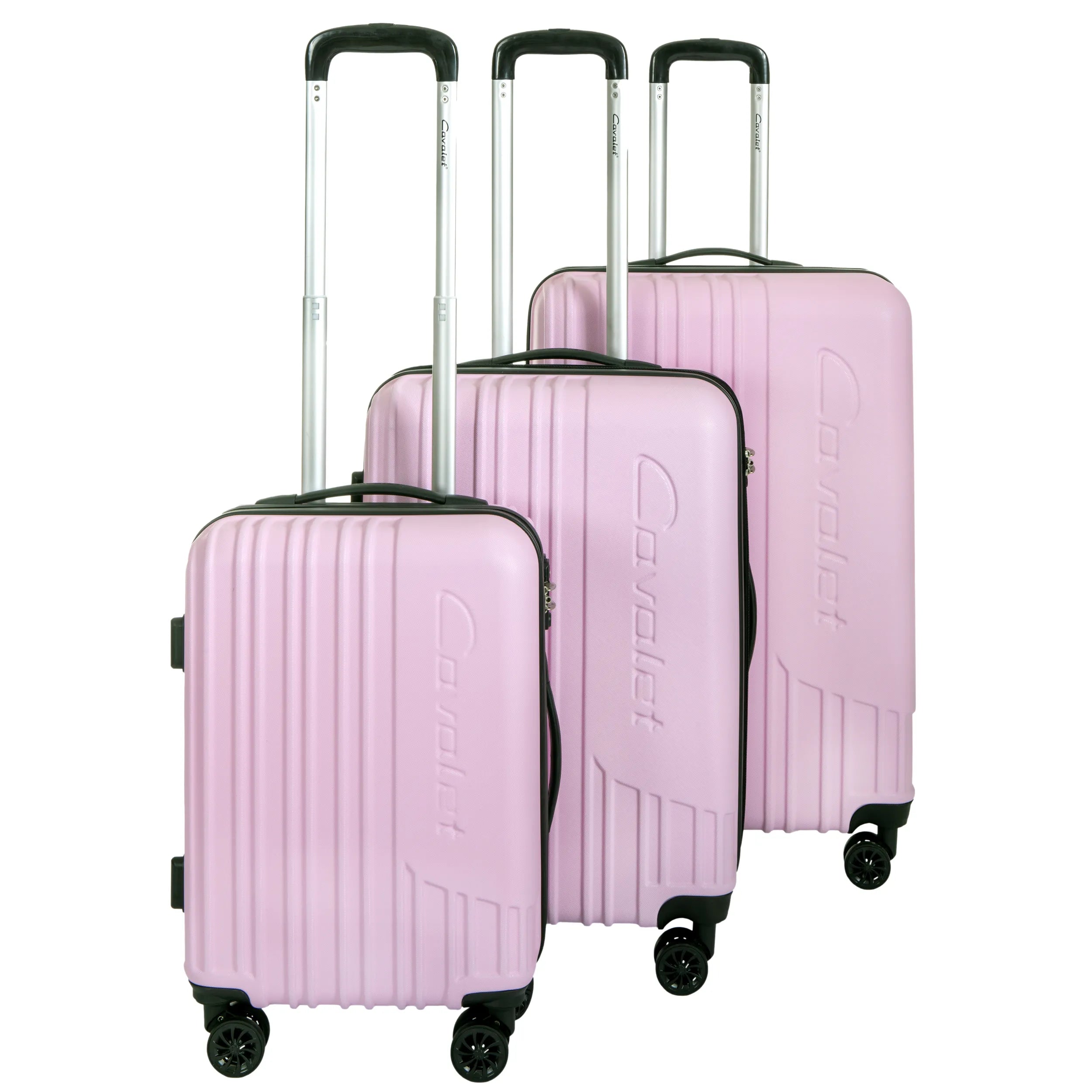 Cavalet Malibu Resväska 3-set, Ljusrosa