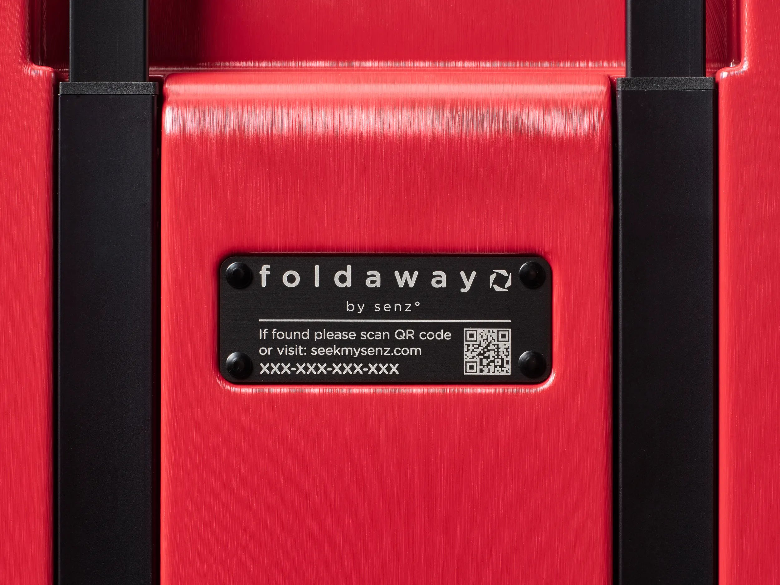 Senz Foldaway Carry On Trolley, Passion Red