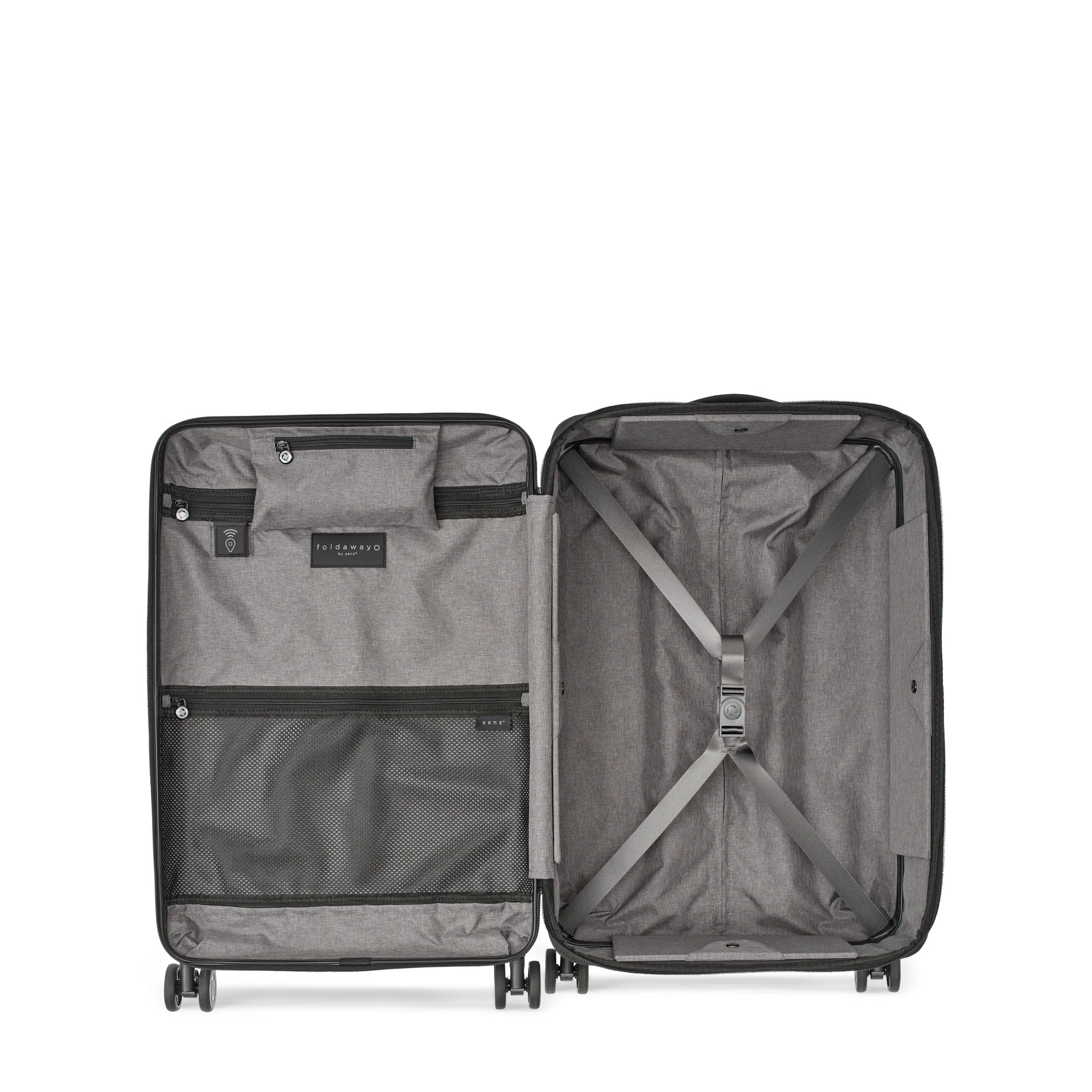 Senz Foldaway Check-In Trolley, Pure Black