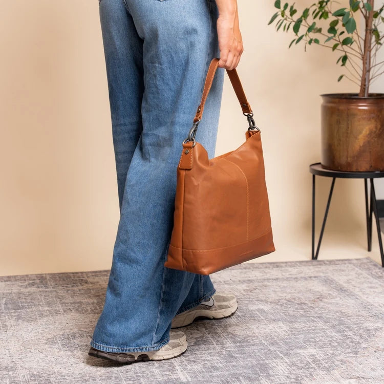 The Chesterfield Brand Amelia Leather Axelremsväska, Cognac