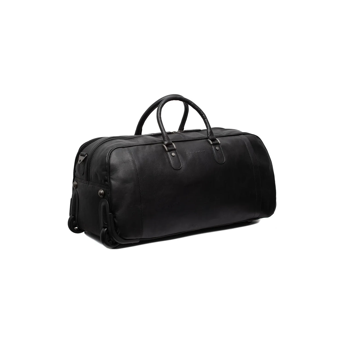 The Chesterfield Brand Jayven Leather Weekendväska Trolley, Svart
