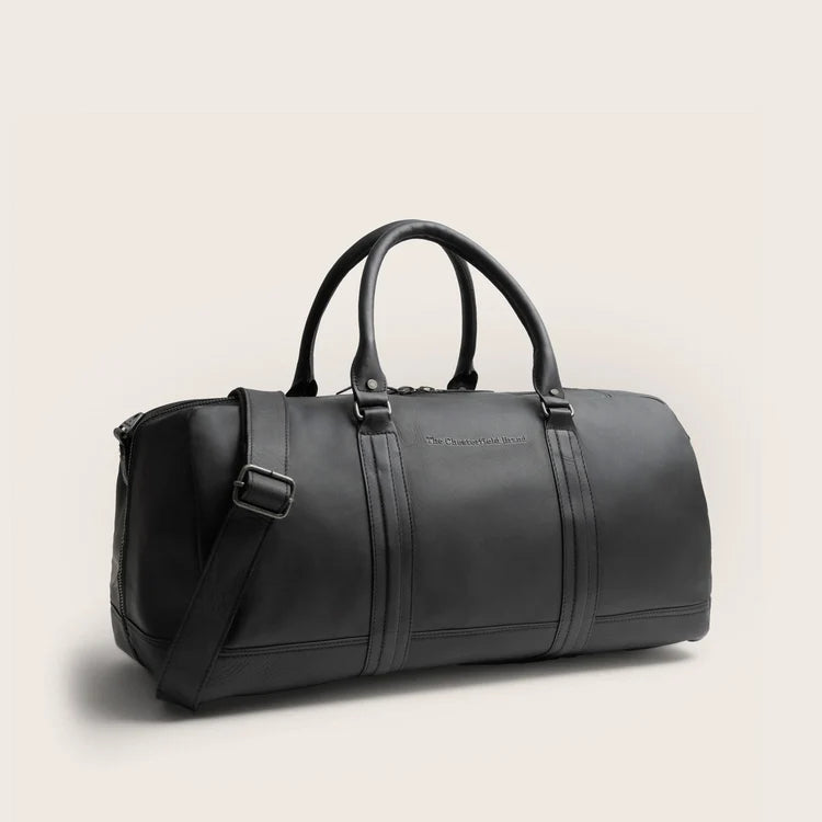 The Chesterfield Brand Melbourne Leather Weekendväska, Svart