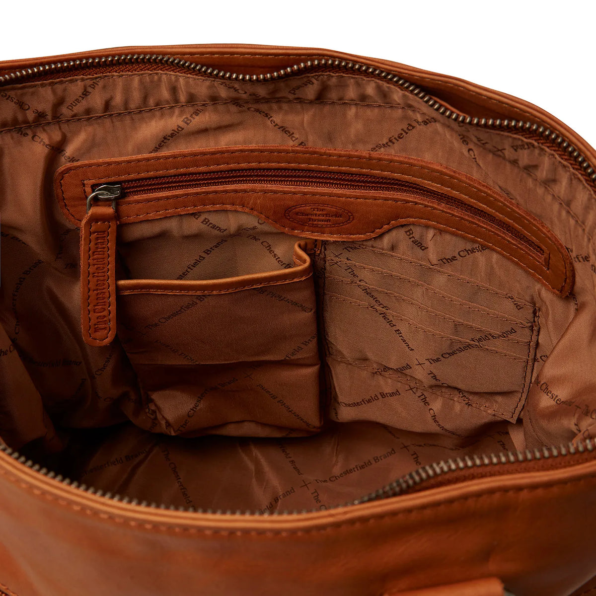 The Chesterfield Brand Rome Leather Axelremsväska, Cognac