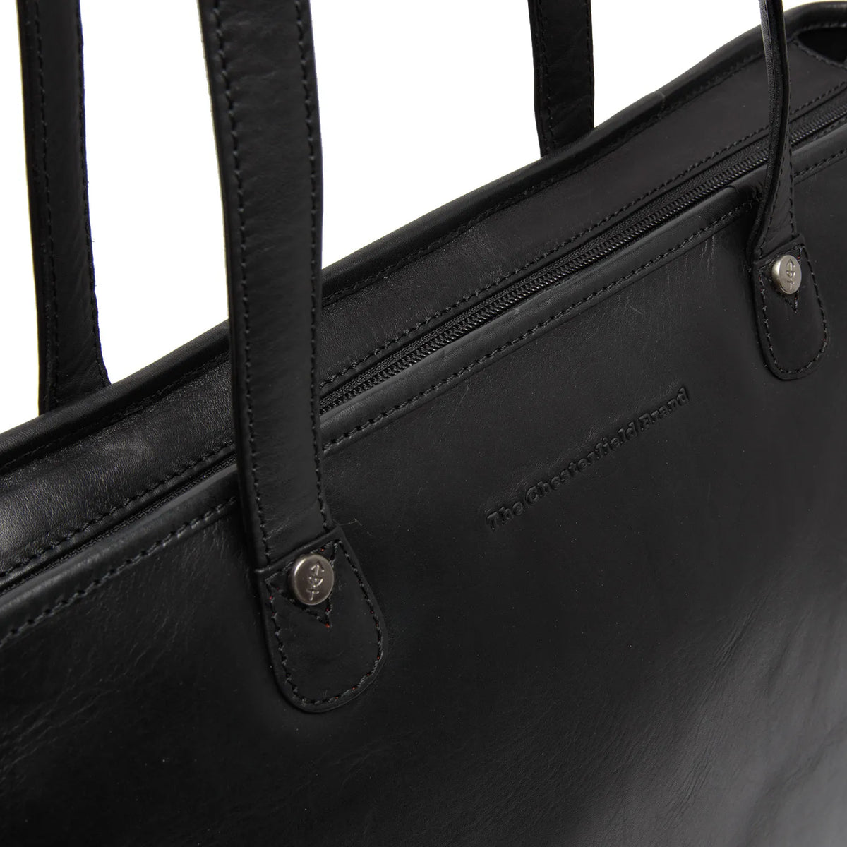 The Chesterfield Brand Astano Leather Tote Bag, Svart