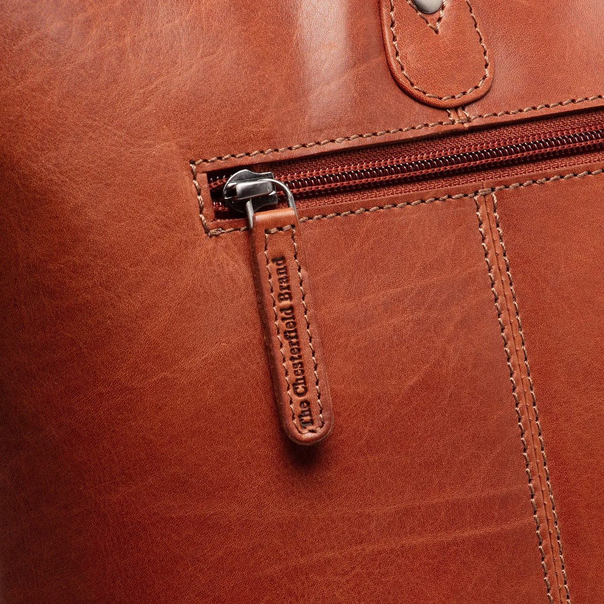 The Chesterfield Brand Astano Leather Tote Bag, Cognac