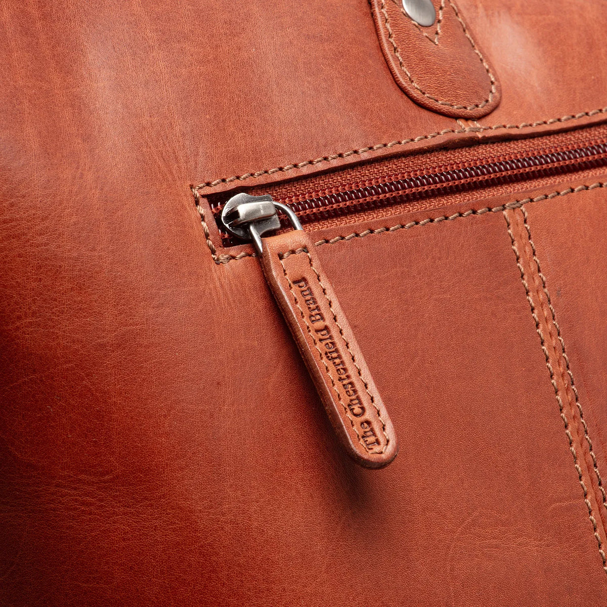 The Chesterfield Brand Ferrera Leather Tote Bag, Cognac