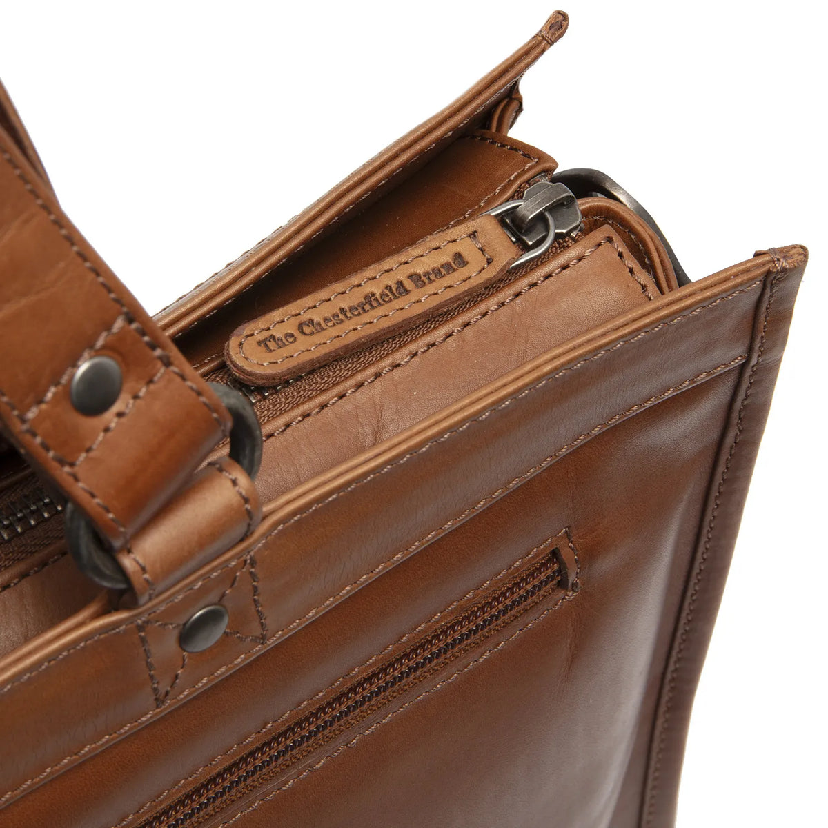 The Chesterfield Brand Manly Leather Datorväska, Cognac