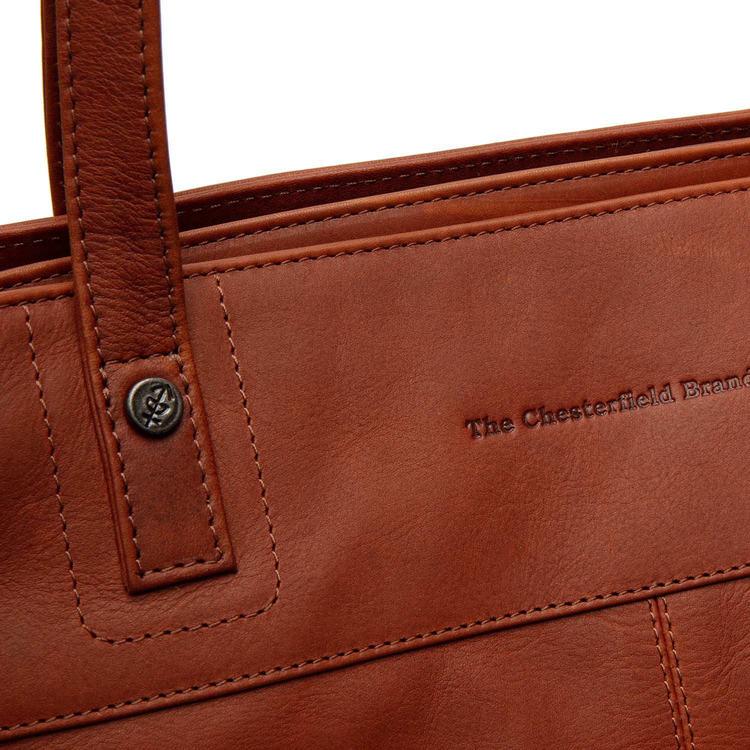 The Chesterfield Brand Solvia Leather Shopper, Cognac