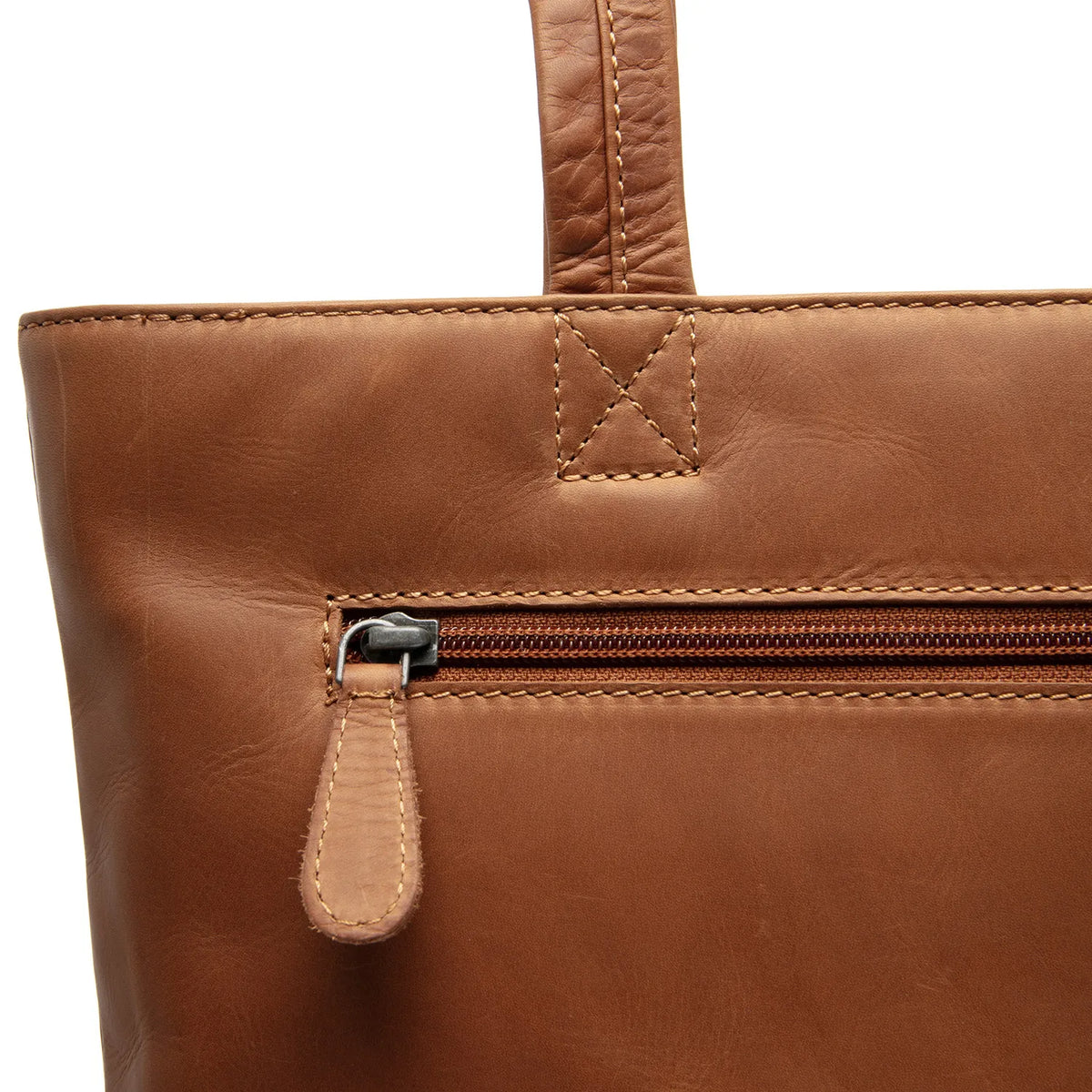 The Chesterfield Brand Alveron Leather Tote Bag, Cognac