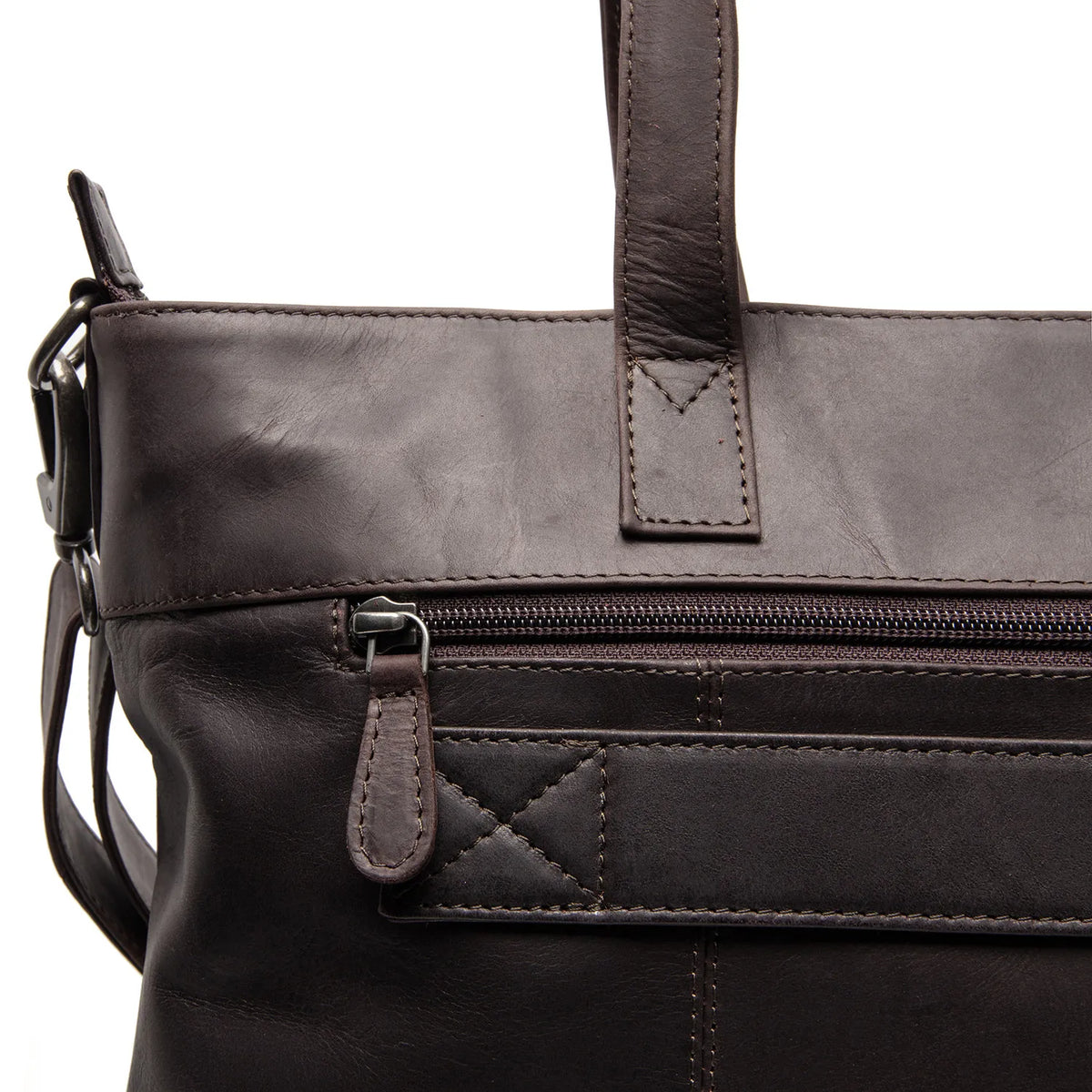 The Chesterfield Brand Osira Leather Tote Bag, Brun