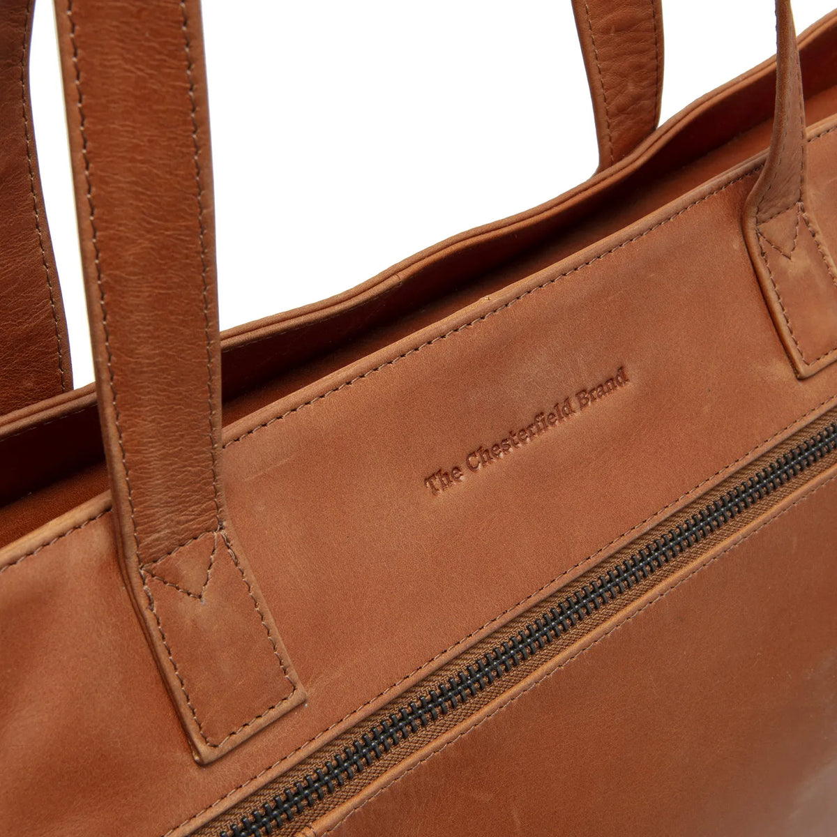 The Chesterfield Brand Osira Leather Tote Bag, Cognac