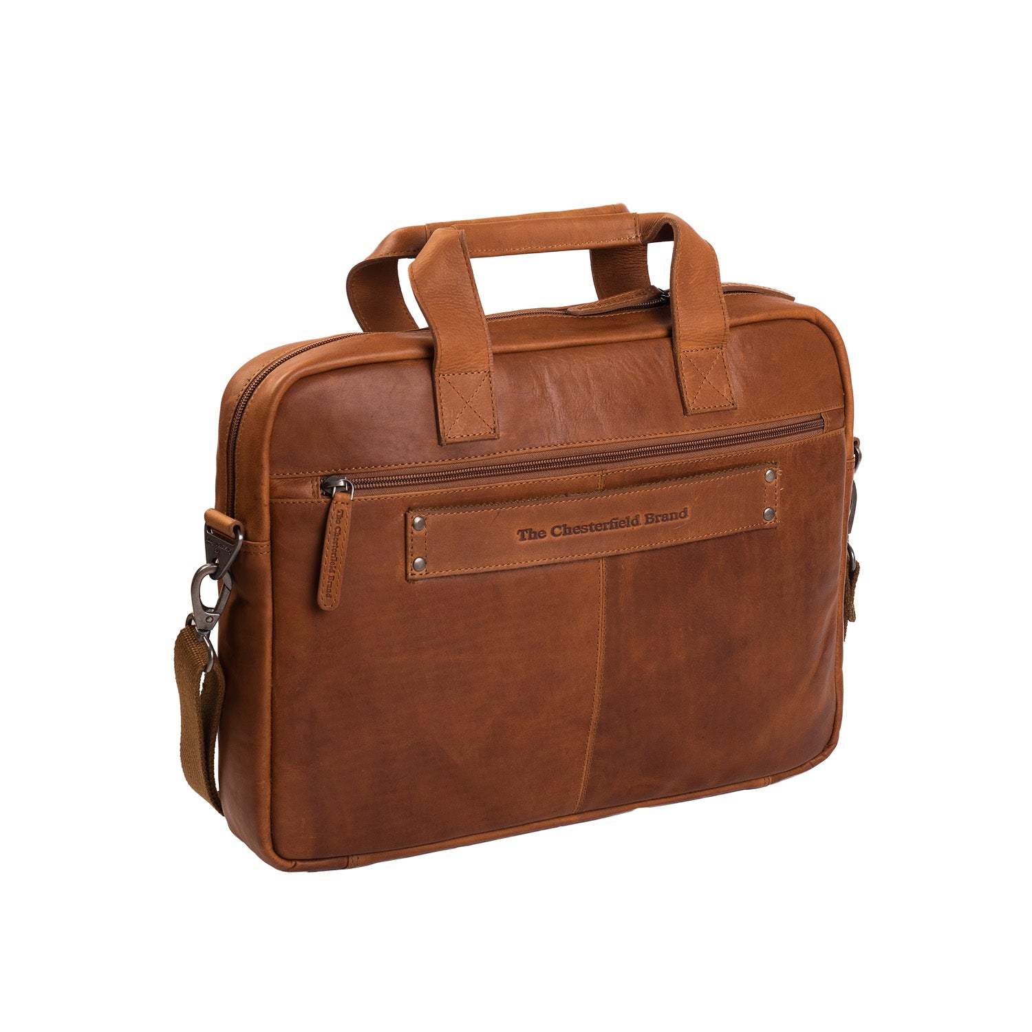 The Chesterfield Brand Calvi Laptopväska, Cognac