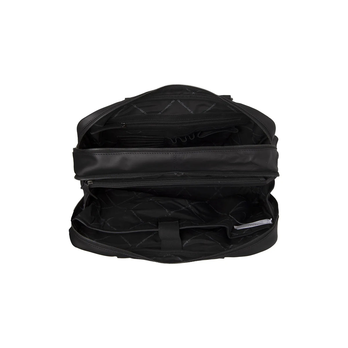 The Chesterfield Brand Boston Leather Laptop Bag, Svart