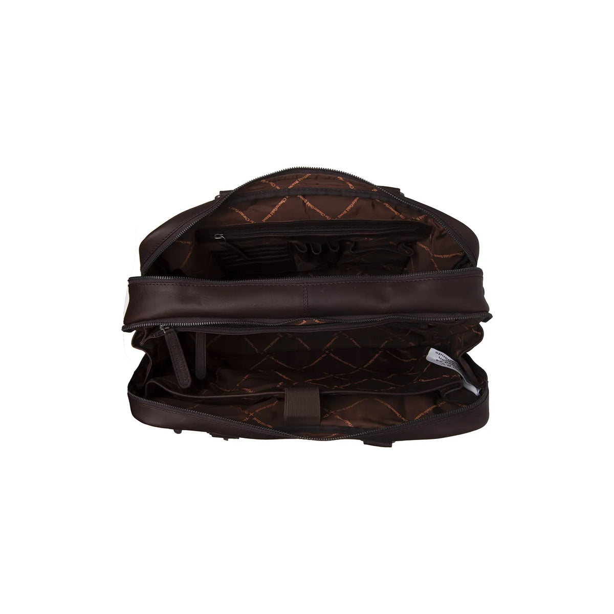 The Chesterfield Brand Boston Leather Laptop Bag, Brun