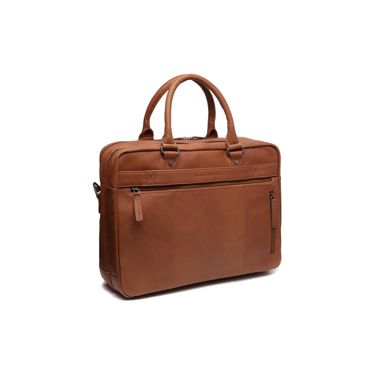 The Chesterfield Brand Boston Leather Laptop Bag, Cognac