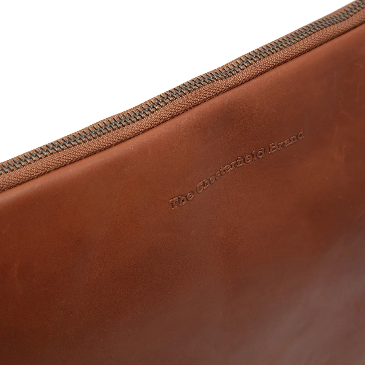 The Chesterfield Brand Clinton Leather Datorfodral 14 tum, Cognac