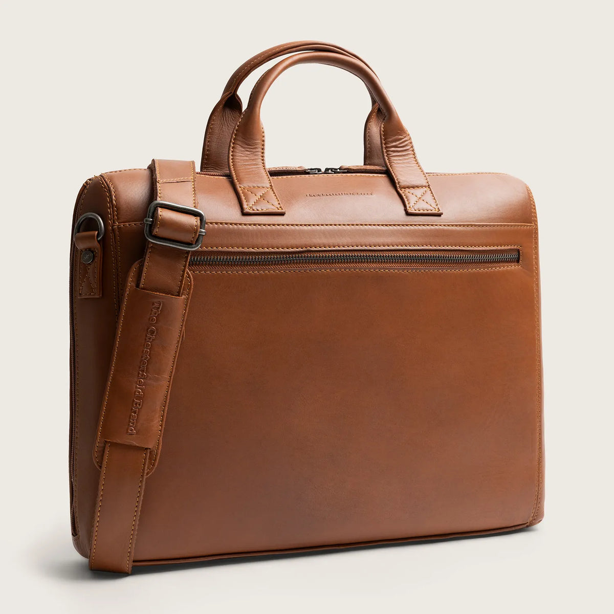The Chesterfield Brand Levanto Leather Laptop Bag, Cognac