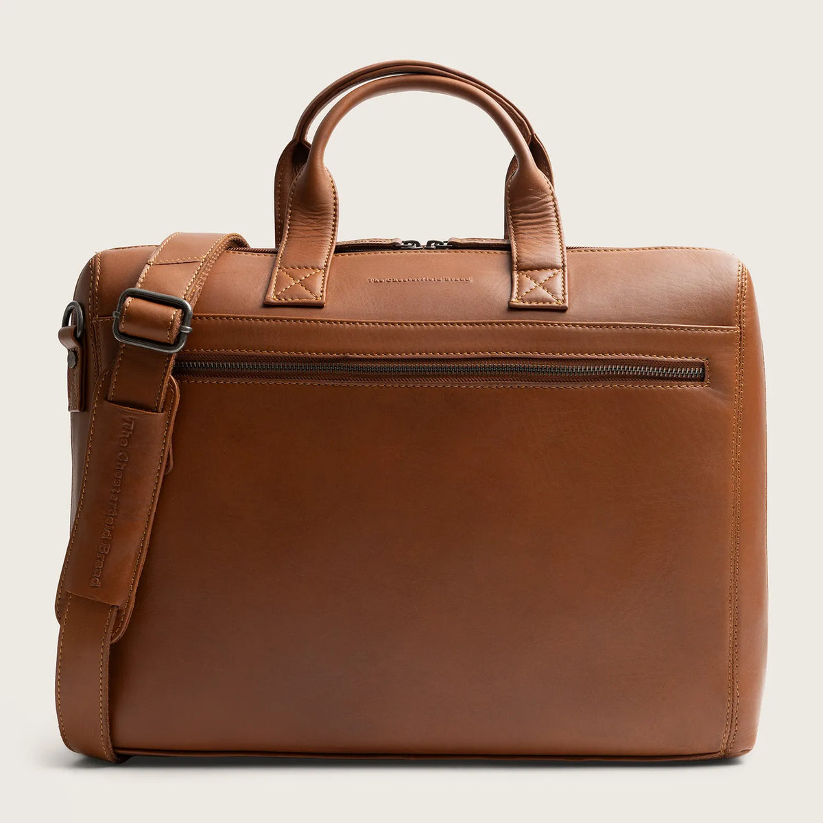 The Chesterfield Brand Levanto Leather Laptop Bag, Cognac