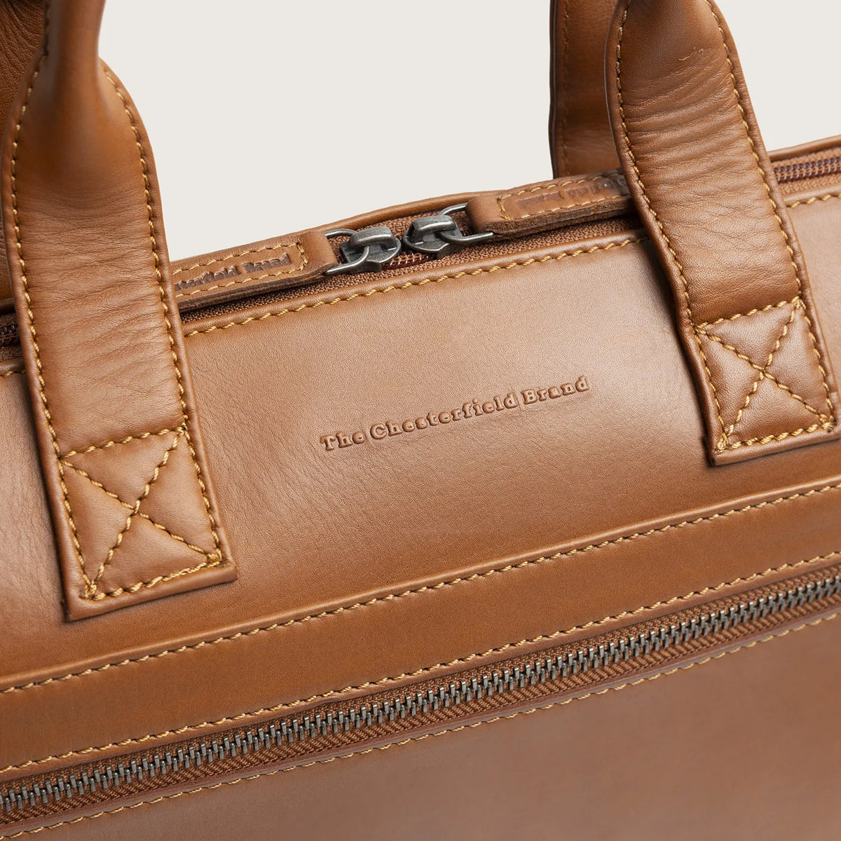 The Chesterfield Brand Levanto Leather Laptop Bag, Cognac