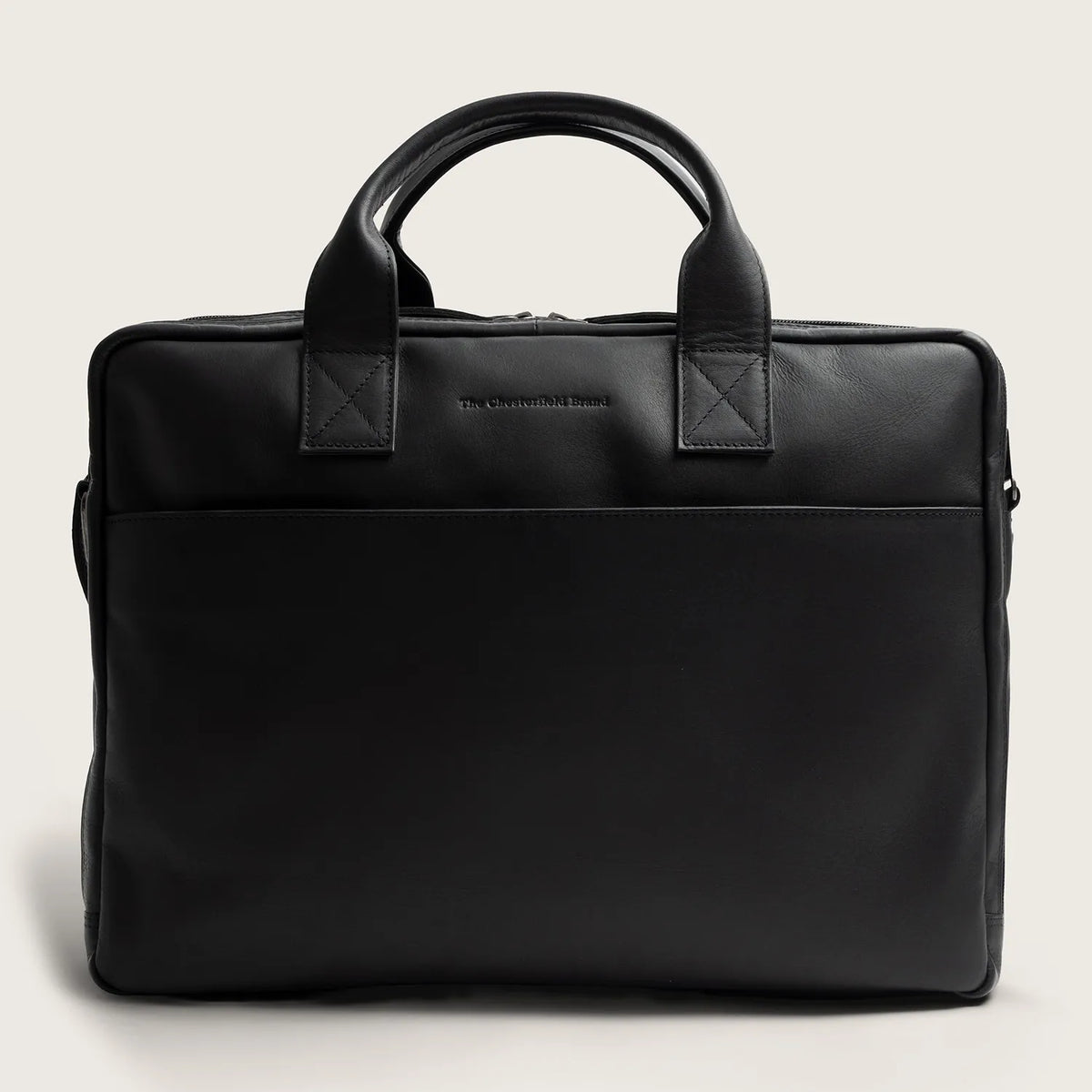 The Chesterfield Brand Frazer Leather Laptop Bag, Svart