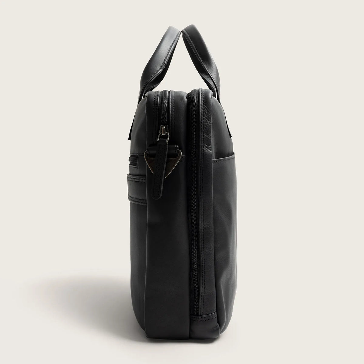 The Chesterfield Brand Frazer Leather Laptop Bag, Svart
