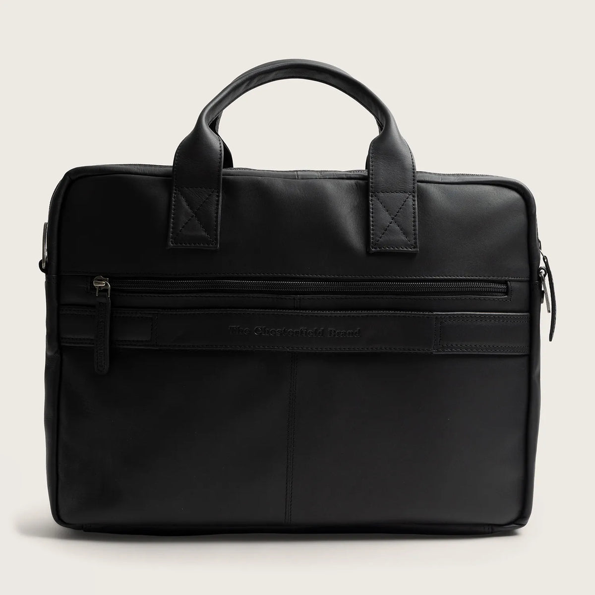 The Chesterfield Brand Frazer Leather Laptop Bag, Svart