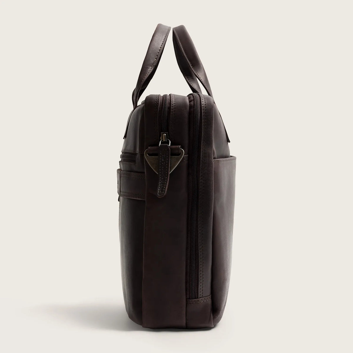 The Chesterfield Brand Frazer Leather Laptop Bag, Brun