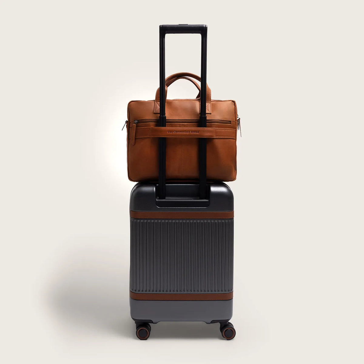 The Chesterfield Brand Frazer Leather Laptop Bag, Cognac
