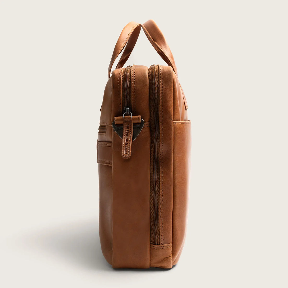 The Chesterfield Brand Frazer Leather Laptop Bag, Cognac