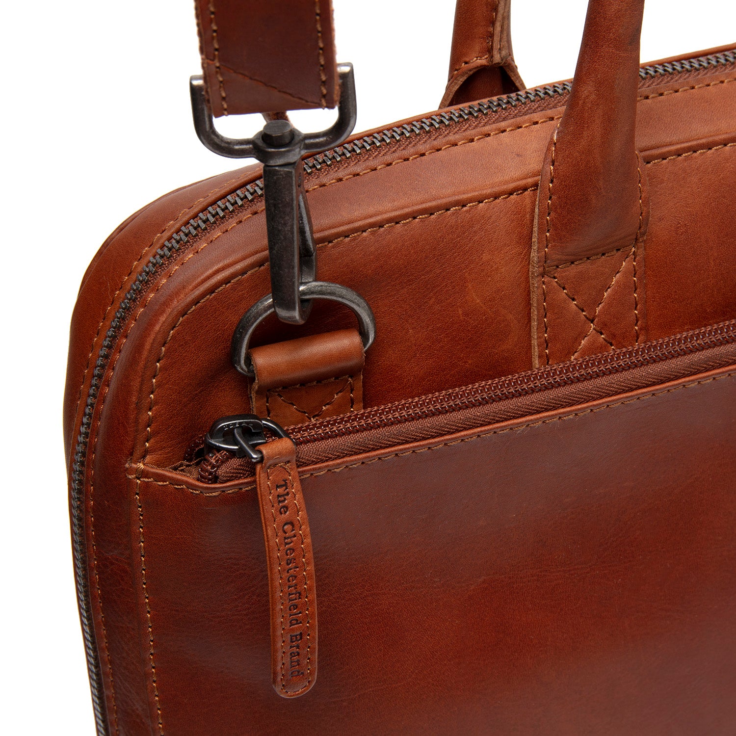 The Chesterfield Brand Tilbury Datorväska, Cognac