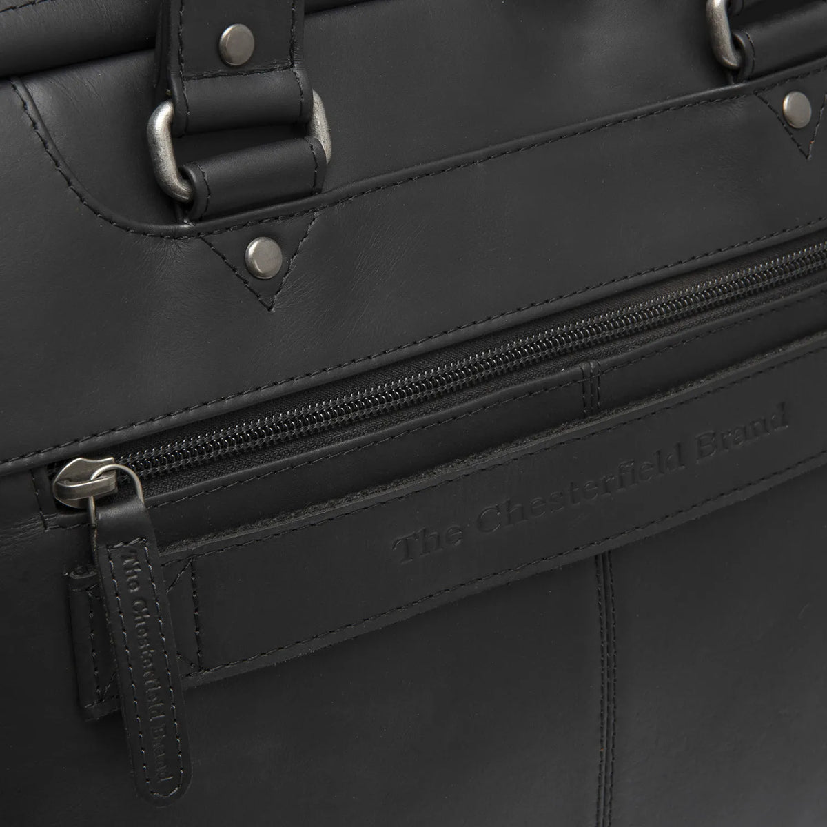 The Chesterfield Brand Montara Leather Datorväska, Svart