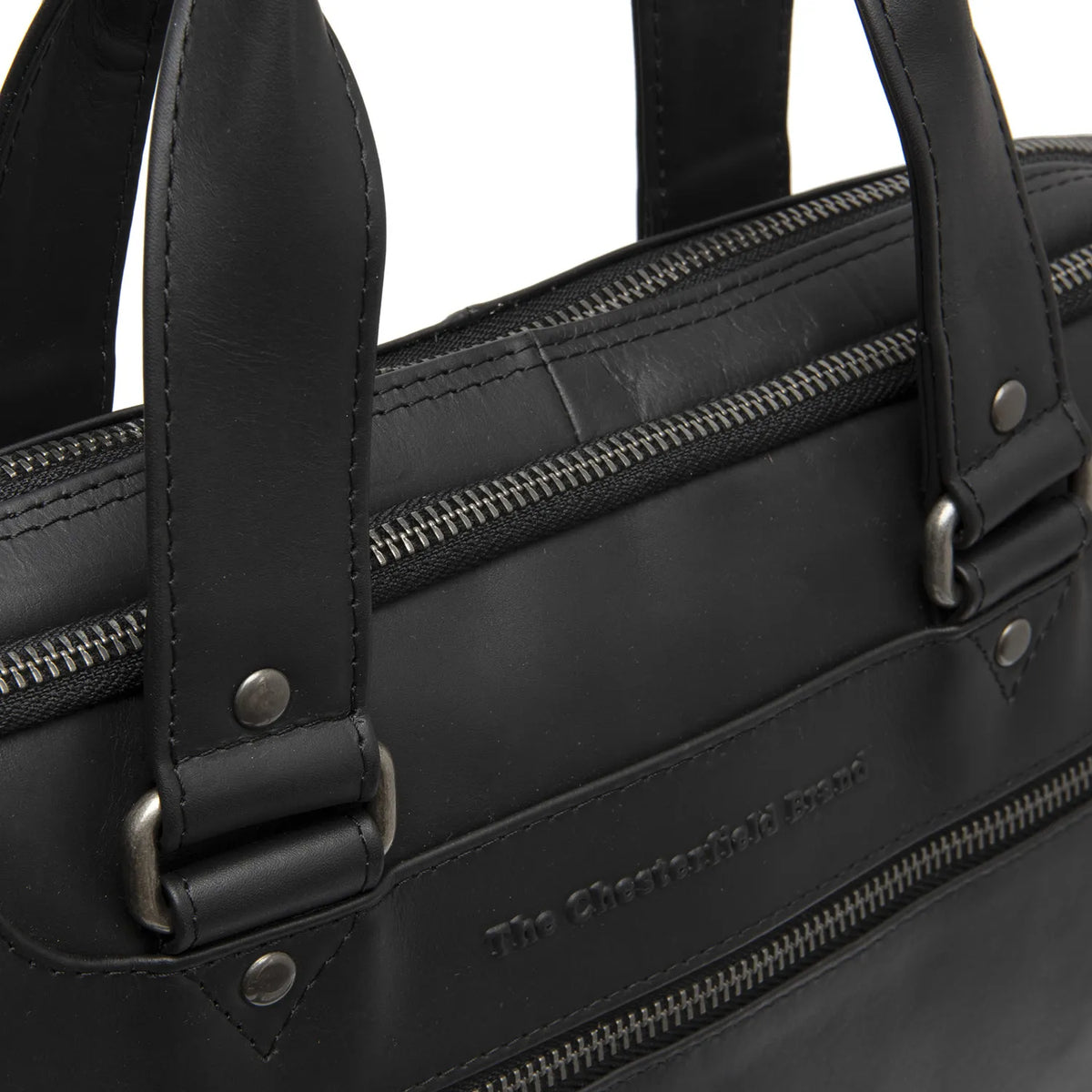 The Chesterfield Brand Montara Leather Datorväska, Svart