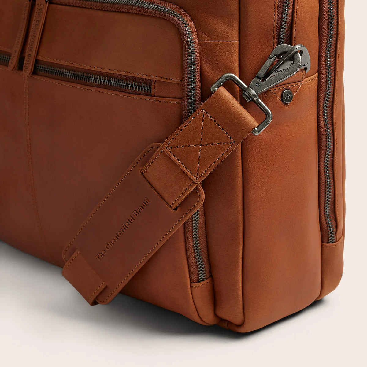 The Chesterfield Brand Tacama Leather Datorväska, Cognac