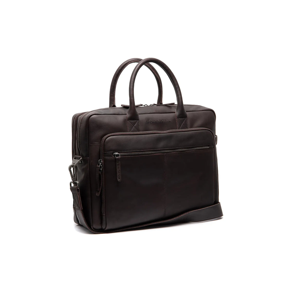 The Chesterfield Brand Tacama Leather Datorväska, Brun