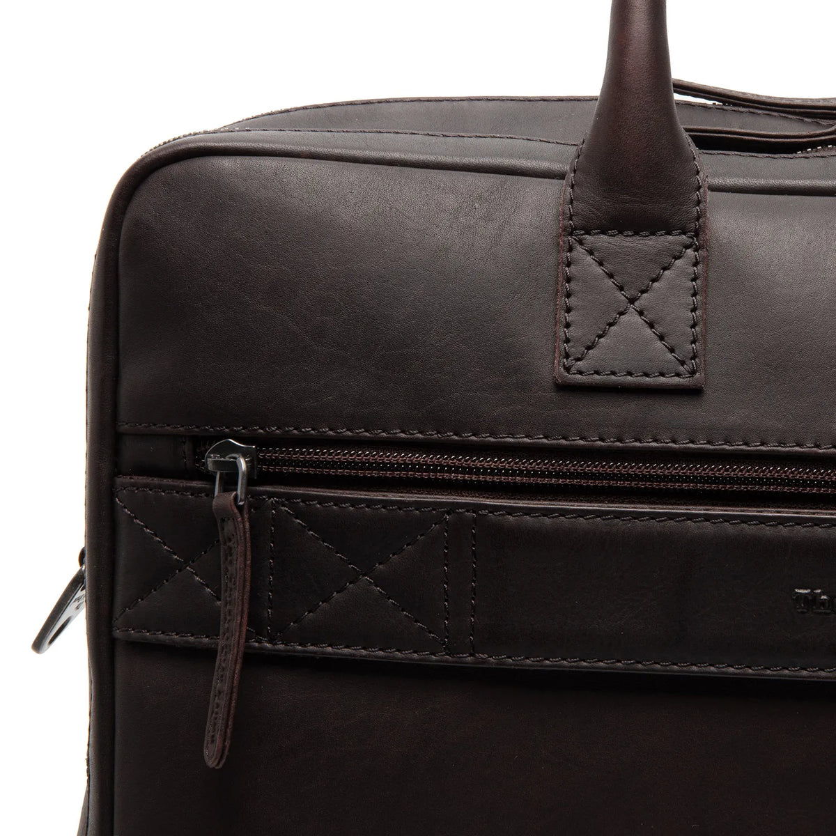 The Chesterfield Brand Tacama Leather Datorväska, Brun