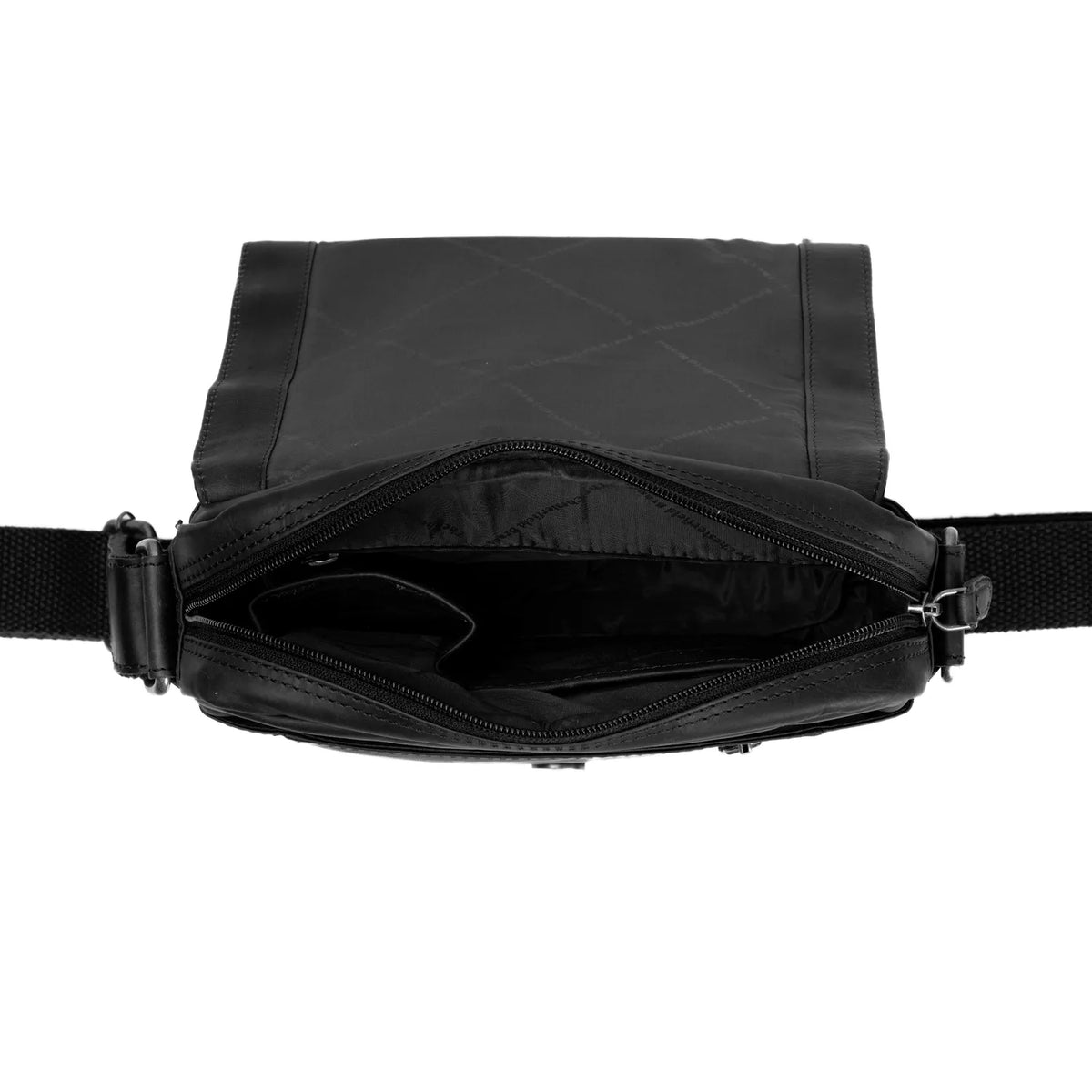 The Chesterfield Brand Remy Leather Crossbodyväska, Svart