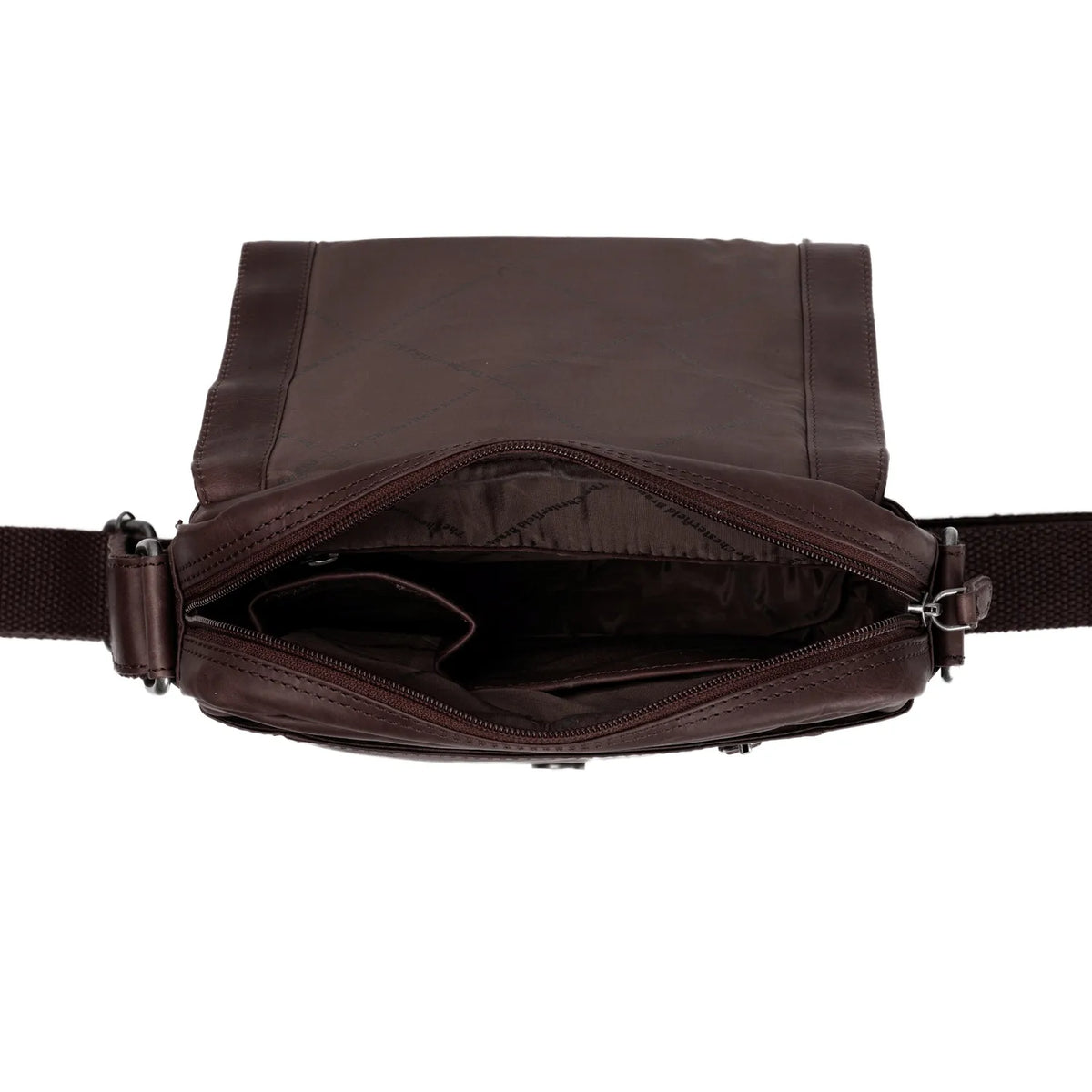The Chesterfield Brand Remy Leather Crossbodyväska, Brun