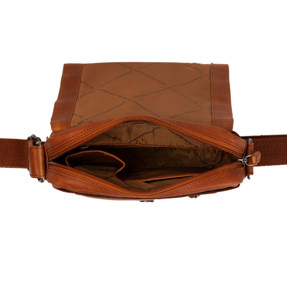 The Chesterfield Brand Remy Leather Crossbodyväska, Cognac