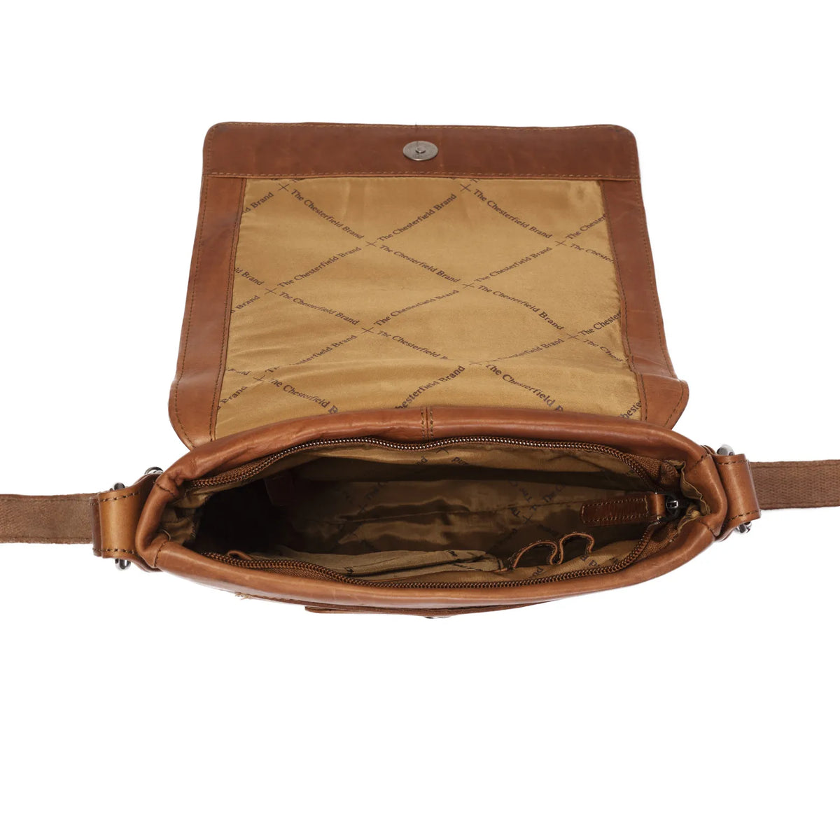 The Chesterfield Brand Bodin Leather Crossbodyväska, Cognac