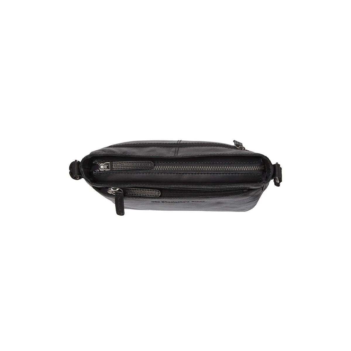 The Chesterfield Brand Mumbai Leather Crossbodyväska, Svart