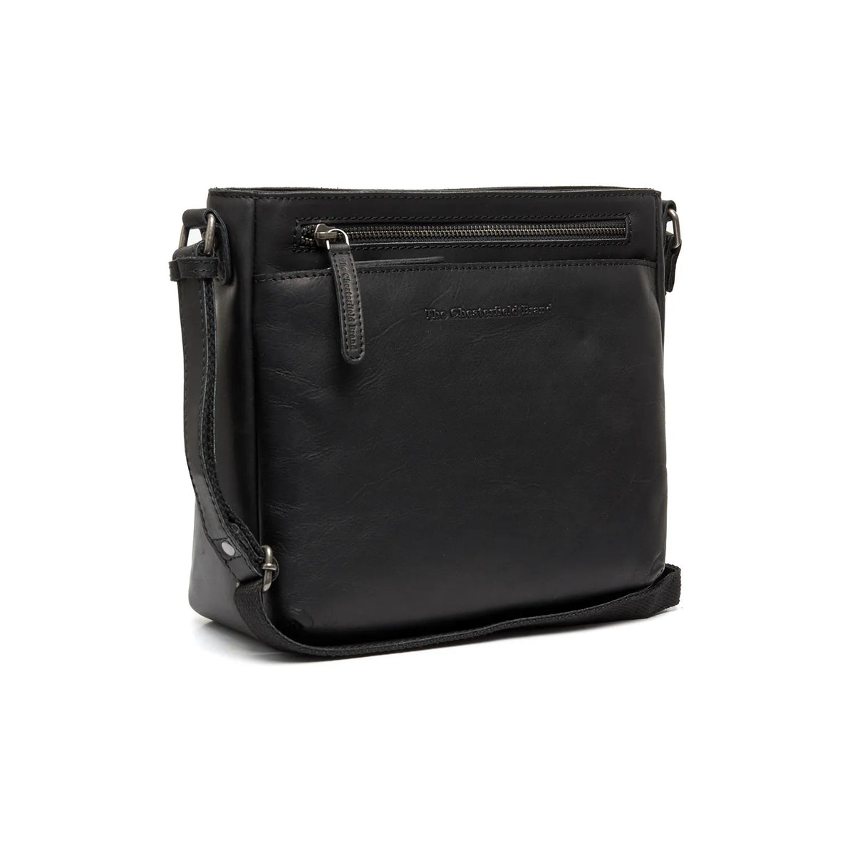 The Chesterfield Brand Mumbai Leather Crossbodyväska, Svart