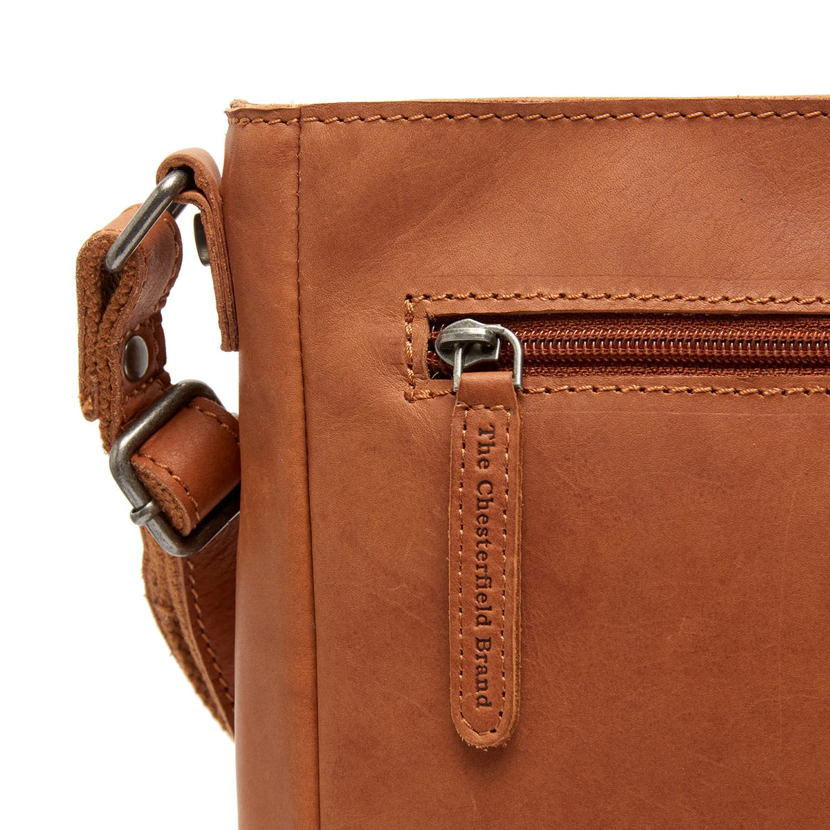 The Chesterfield Brand Mumbai Leather Crossbodyväska, Cognac