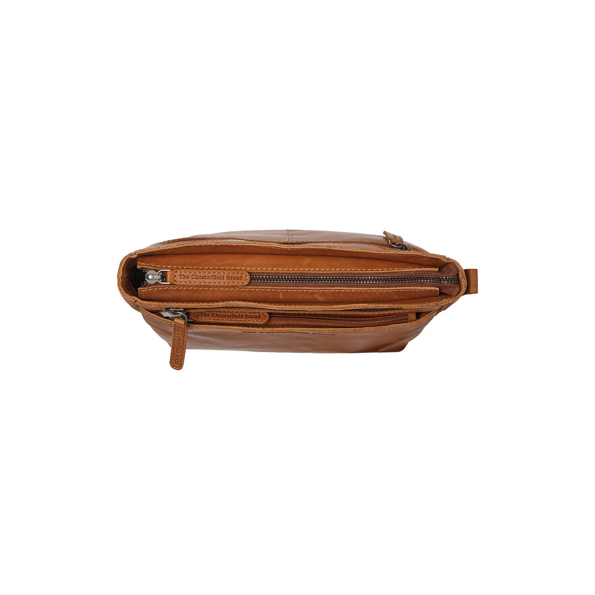 The Chesterfield Brand Mumbai Leather Crossbodyväska, Cognac