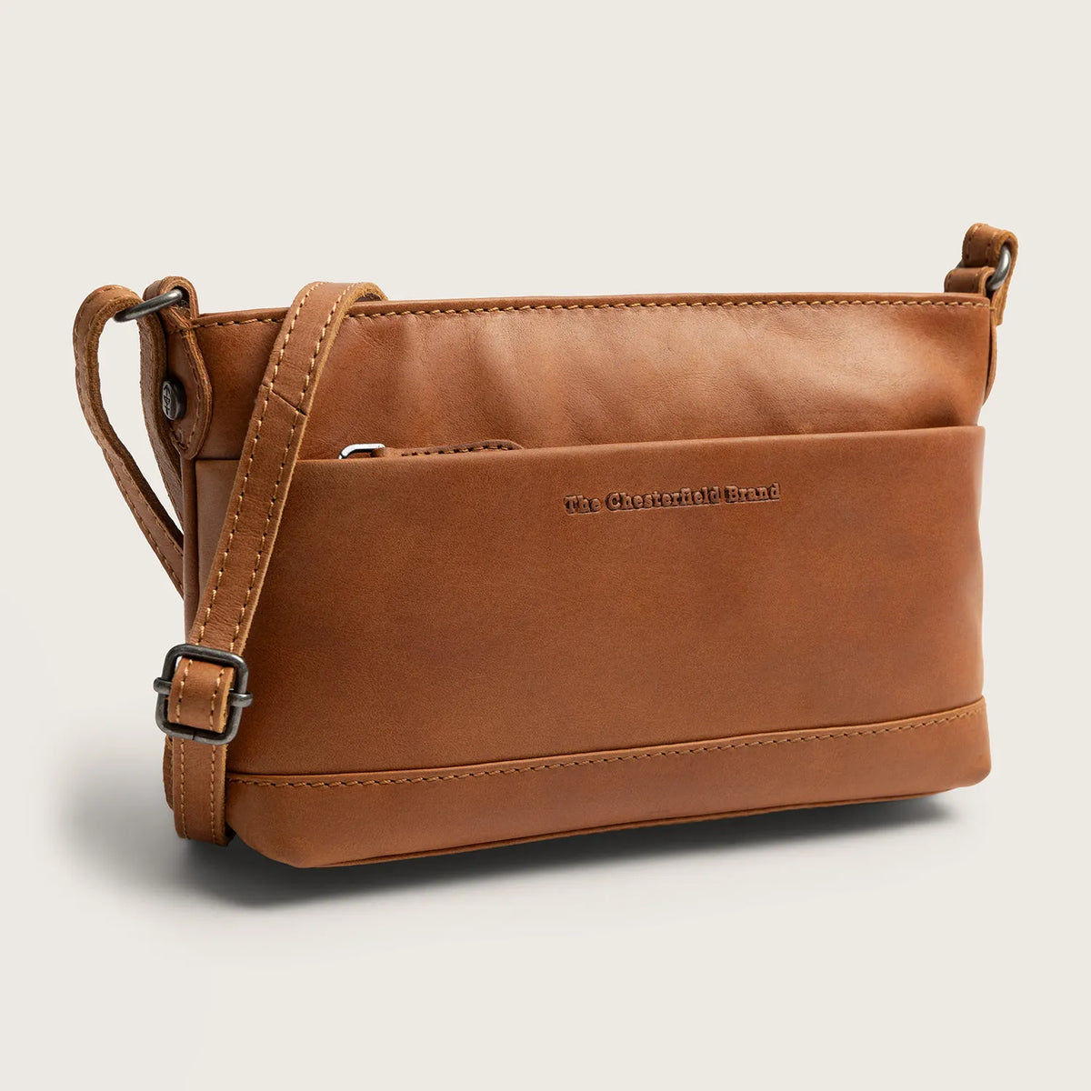 The Chesterfield Brand Salerno Leather Crossbodyväska, Cognac