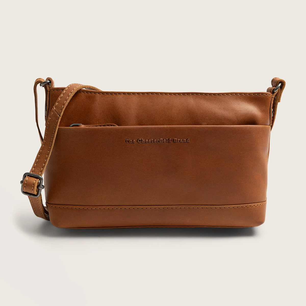 The Chesterfield Brand Salerno Leather Crossbodyväska, Cognac