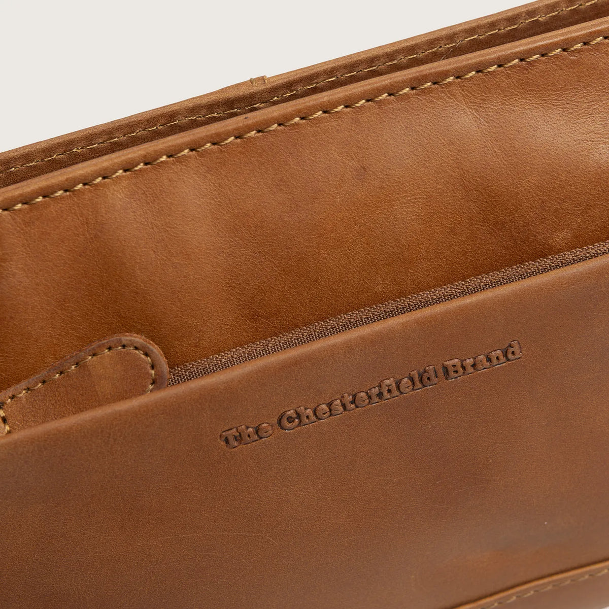 The Chesterfield Brand Salerno Leather Crossbodyväska, Cognac