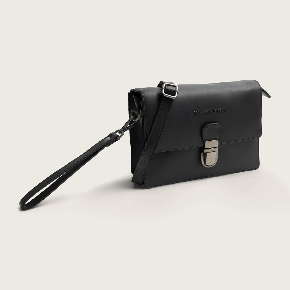 The Chesterfield Brand Lucca Leather Crossbody väska, Svart