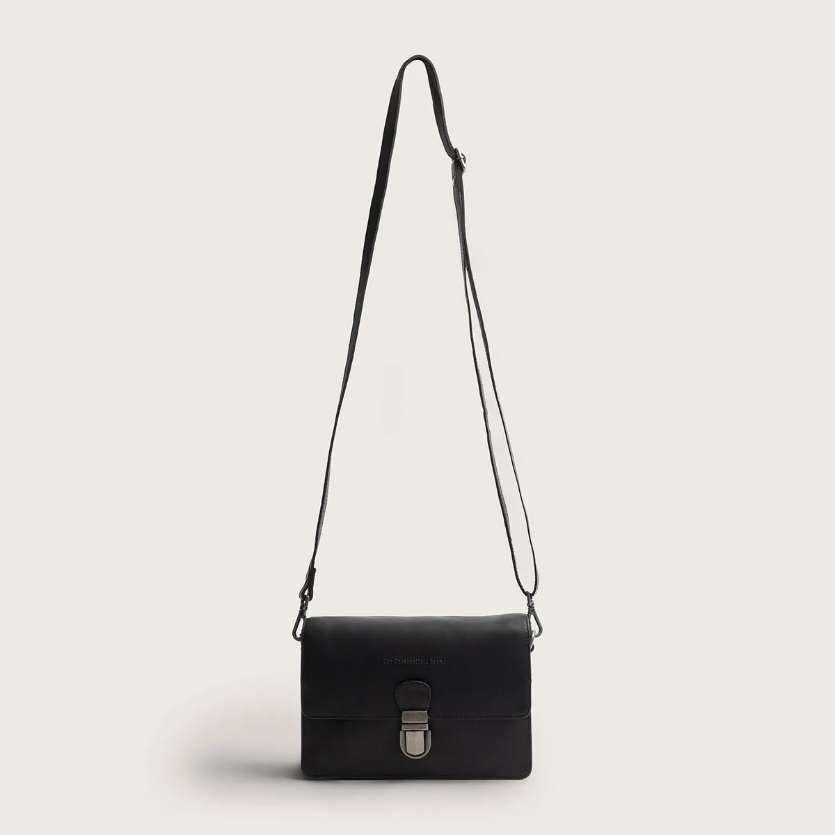 The Chesterfield Brand Lucca Leather Crossbody väska, Svart
